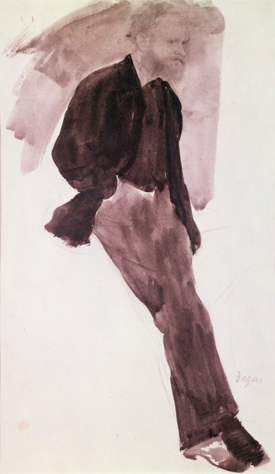 Portrait of Manet by Edgar Degas